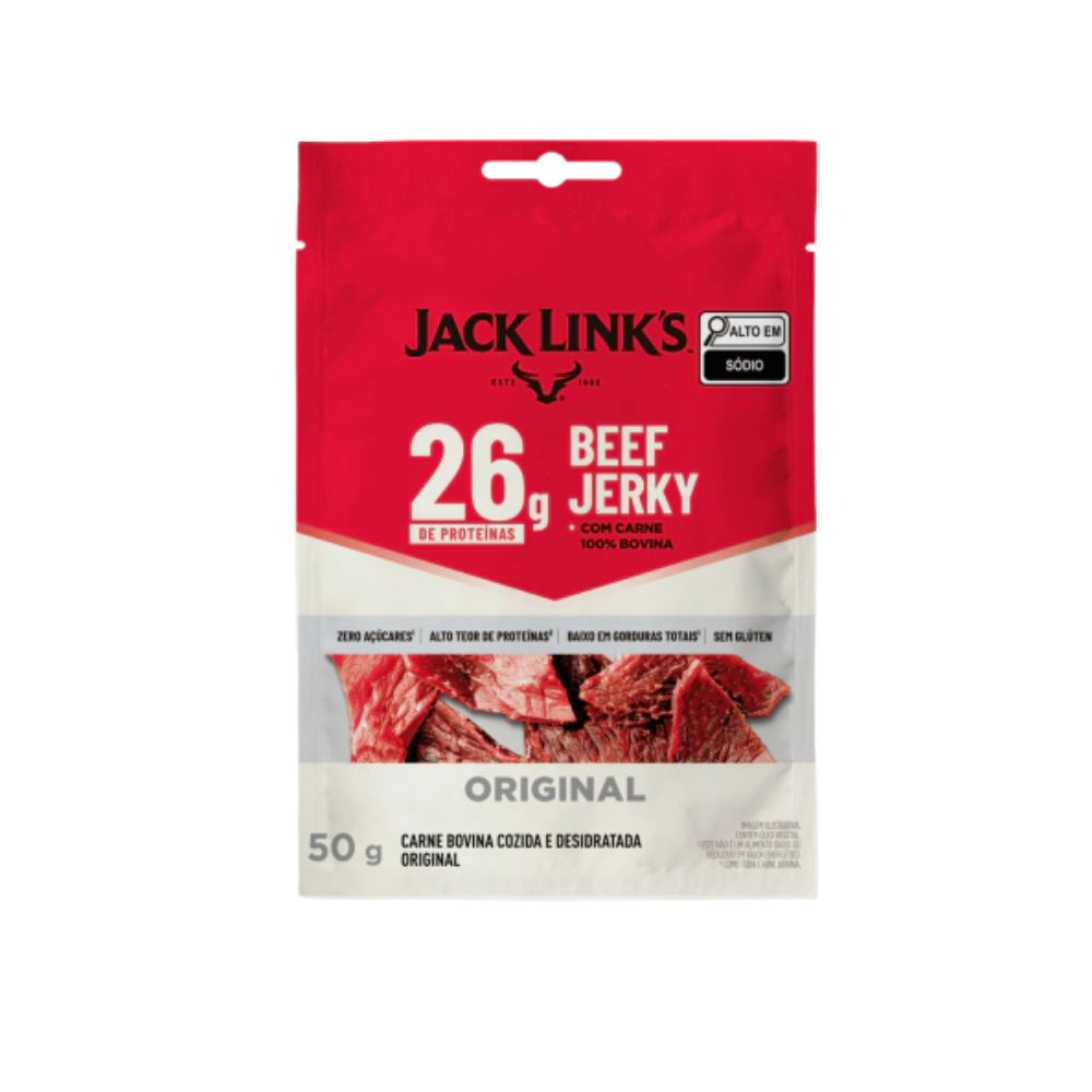 Beef Jerky Original Zero Açúcar e Glúten 50g Jack Links