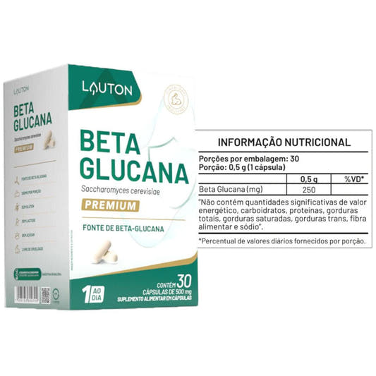 Beta Glucana 30 Cápsulas Lauton