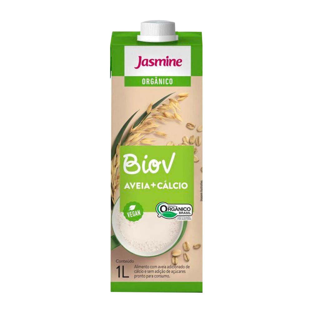 BioV Bebida Vegetal de Aveia Orgânica com Cálcio 1L Jasmine