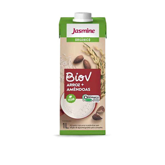 Biov Bebida Vegetal Orgânica Arroz com Amêndoa 1L Jasmine