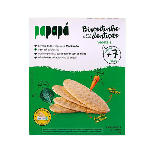 Biscoitinho de Vegetais Para Dentição 36g Papapá
