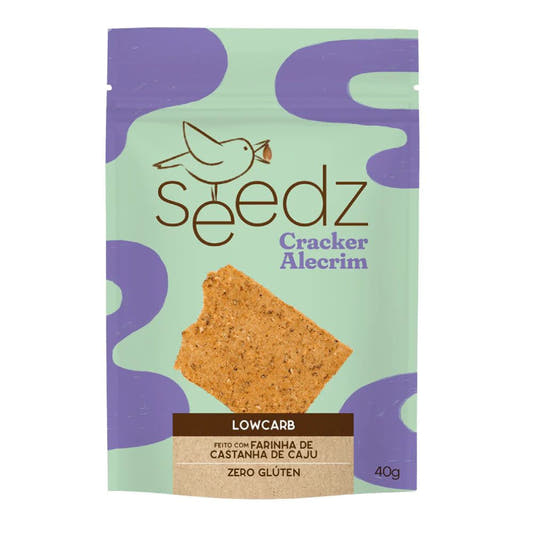 Biscoito Cracker Low Carb de Alecrim 40g Seedz