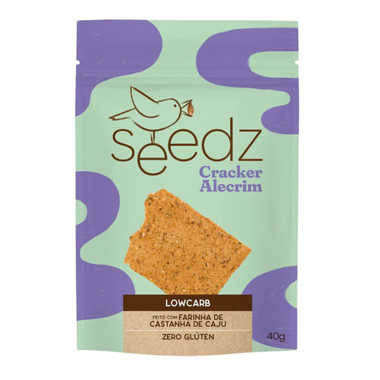 Biscoito Cracker Low Carb de Alecrim 40g Seedz