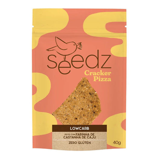 Biscoito Cracker Low Carb de Pizza 40g Seedz