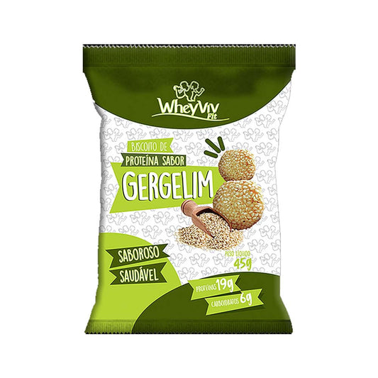 Biscoito Proteico com Gergelim 45g Whey Viv