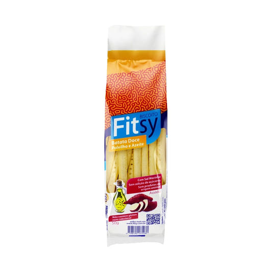 Biscoito de Batata Doce, Polvilho e Azeite 50g Fitsy