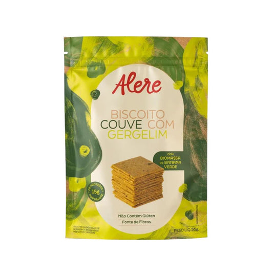 Biscoito de Couve com Gergelim 55g Alere Gourmet