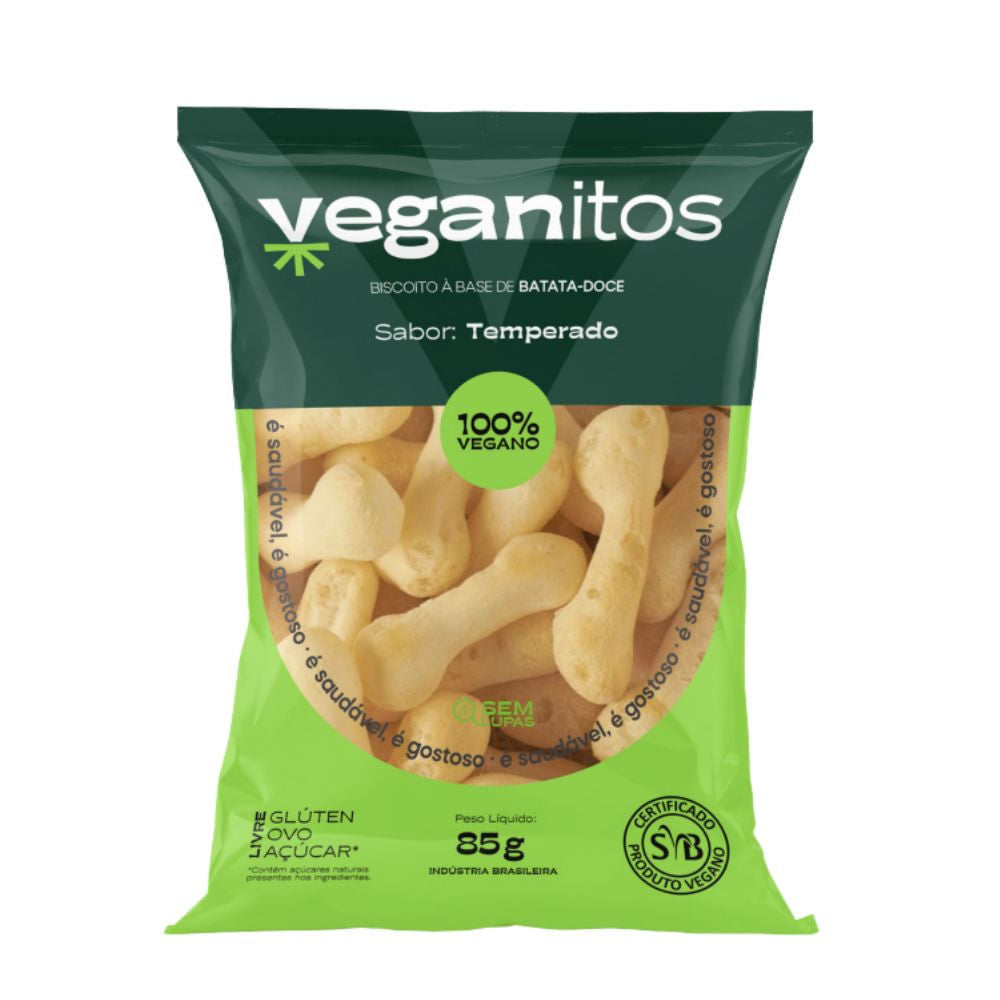 Biscoito de Polvilho com Batata Doce Temperado 85g Veganitos