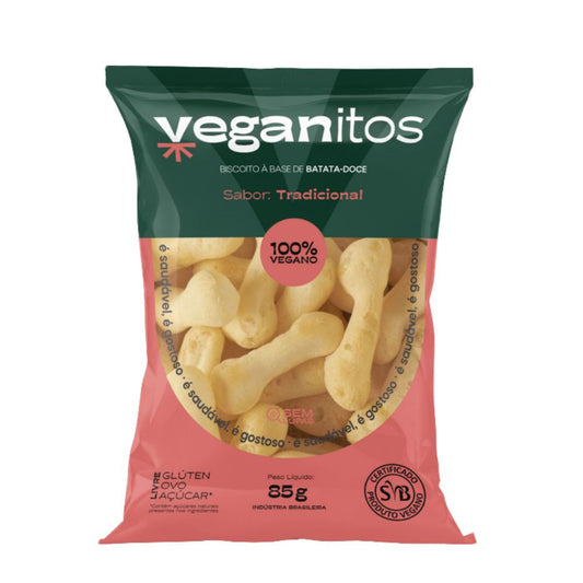 Biscoito de Polvilho com Batata Doce Tradicional 85g Veganitos