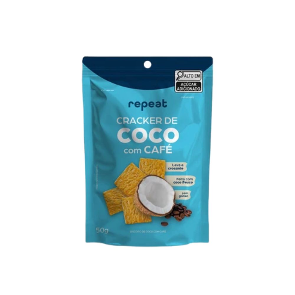 Biscoito Cracker de Coco com Café 50g Repeat