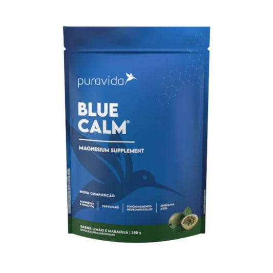 Blue Calm Magnesio Limao e Maracuja 350g Puravida