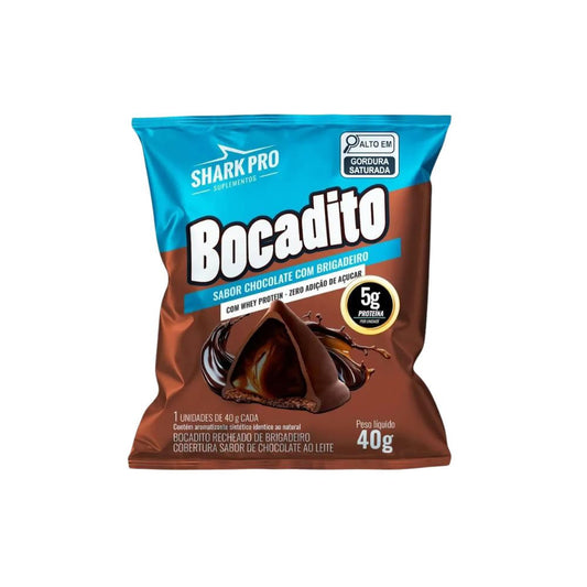 Bocadito Proteico Chocolate com Brigadeiro 40g Shark Pro
