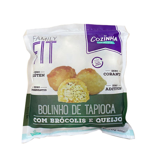 Bolinho de Tapioca com Brócolis e Queijo 400g Cozinha de Atleta