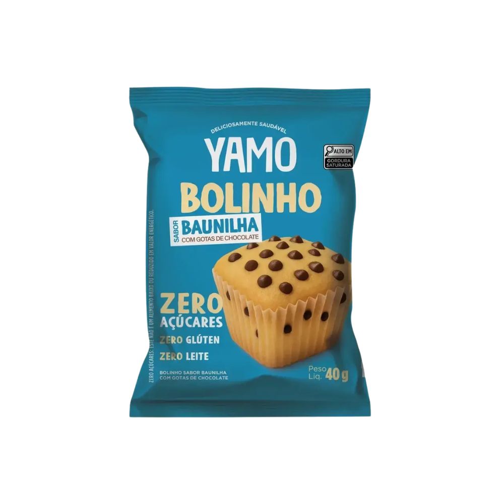 Bolinho de Baunilha com Gotas de Chocolate 40g YAMO
