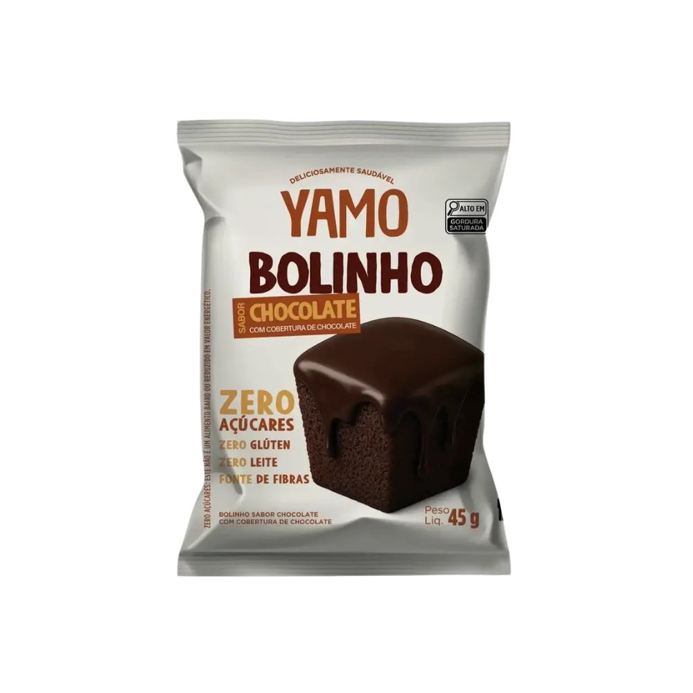 Bolinho de Chocolate com Cobertura de Chocolate 45g YAMO
