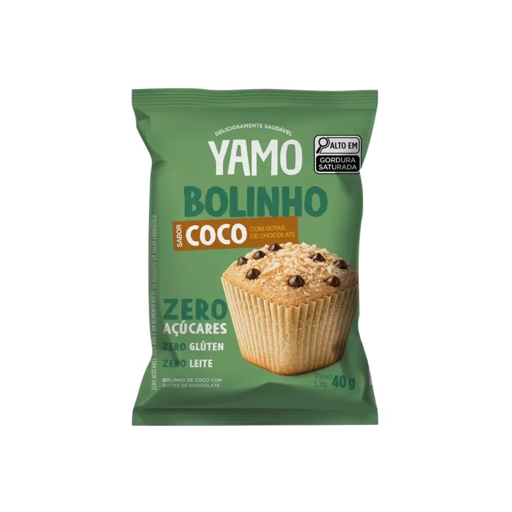 Bolinho de Coco com Gotas de Chocolate 40g YAMO