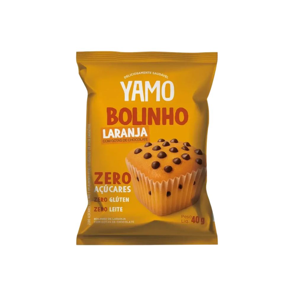 Bolinho de Laranja com Gotas de Chocolate 40g YAMO