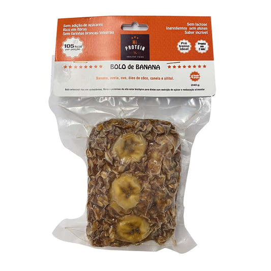 Bolo de Banana Fatia 240g Hi Protein