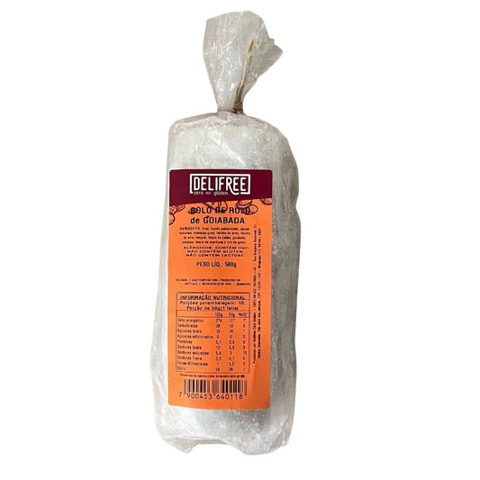 Bolo de Rolo de Goiabada Sem Glúten e Lactose 500g Delifree