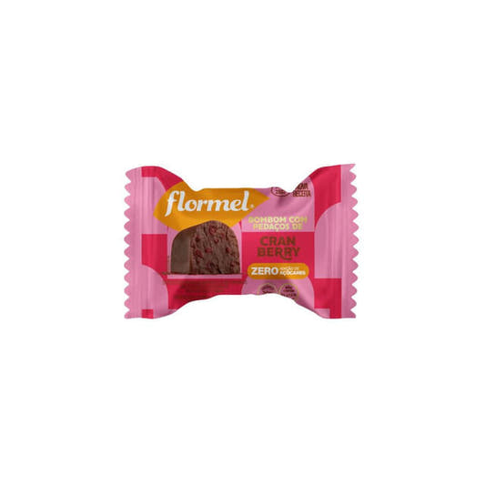 Bombom Zero Açúcar com Pedaços de Cranberry 12g Flormel