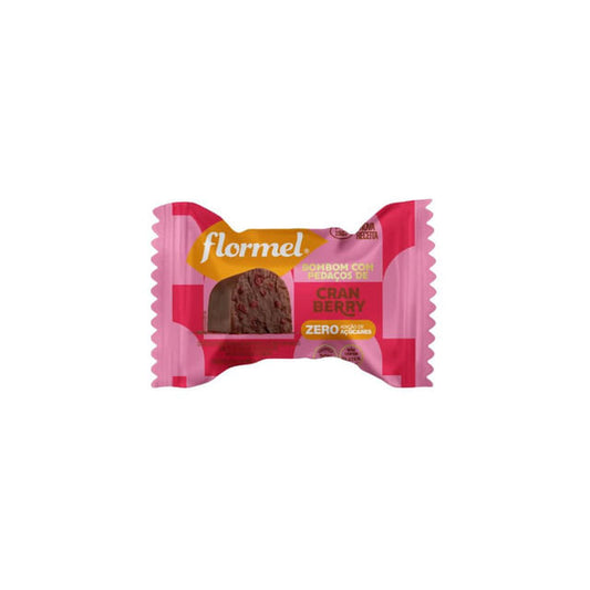 Bombom Zero Açúcar com Pedaços de Cranberry 12g Flormel
