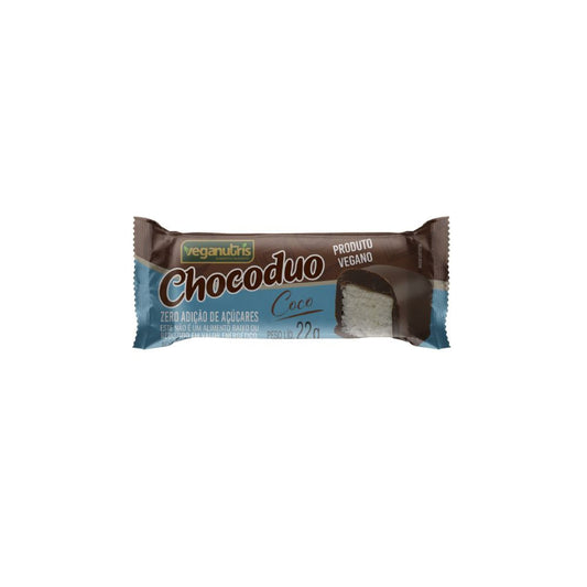 Bombom de Chocolate Meio Amargo com Coco Chocoduo To Go 22g Veganutris