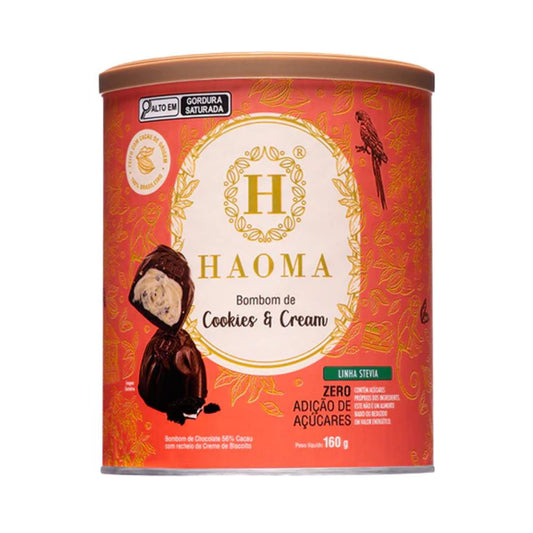 Bombom de Cookies Cream Linha Stevia 160g HAOMA