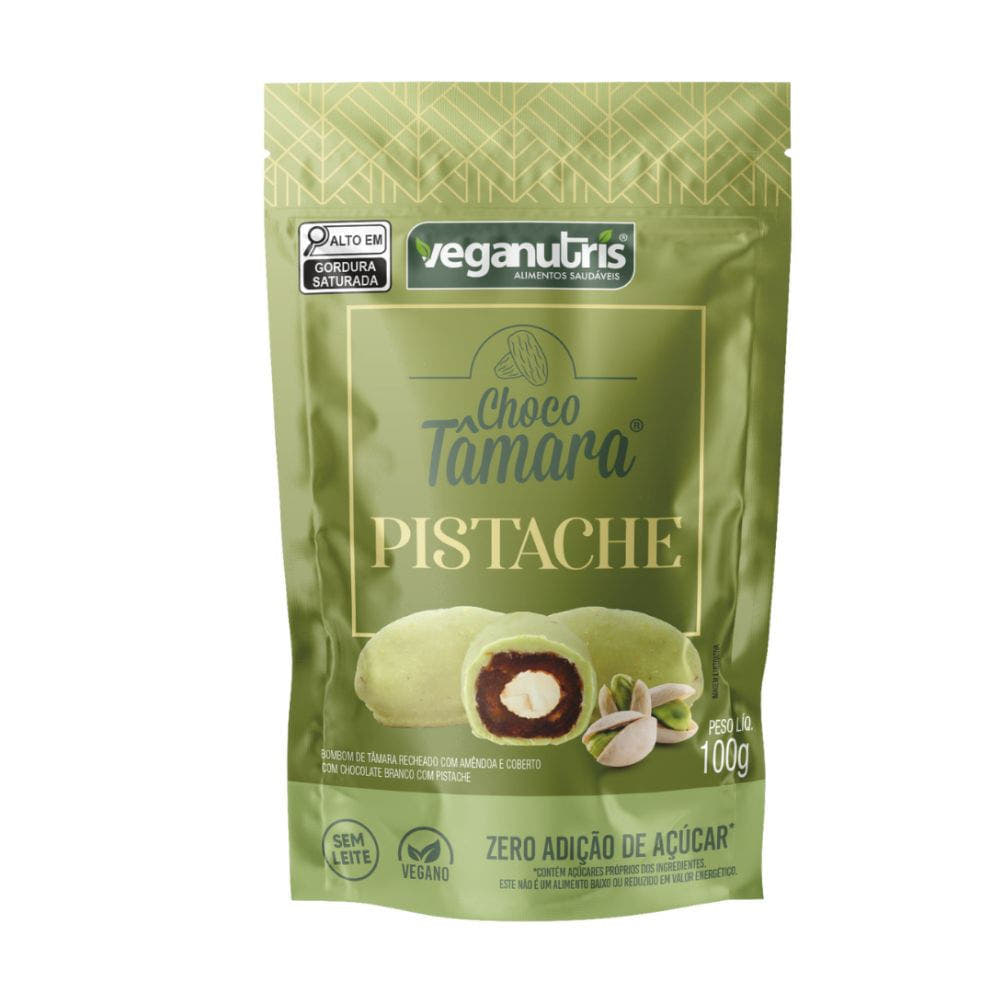 Embalagem-do-Chocotamara-Pistache-da-marca-Veganutris-bombom-de-tamara-vegano-recheado-com-amendoa-e-coberto-com-chocolate-branco-com-pistache