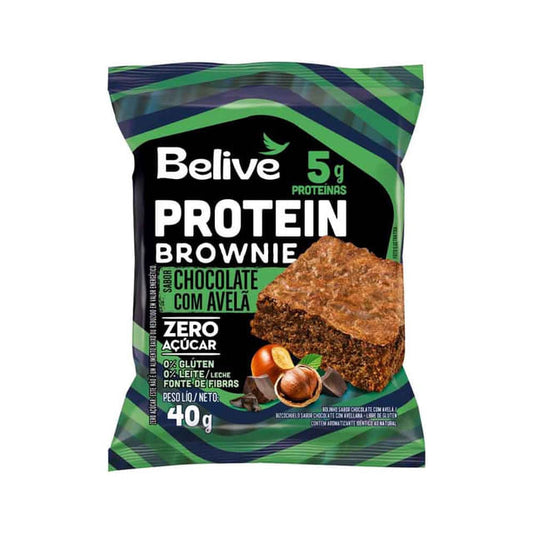 Brownie Proteico Chocolate com Avelã 40g Belive
