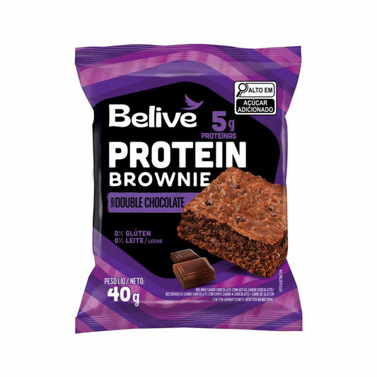 Brownie Proteico Double Chocolate 40g Belive