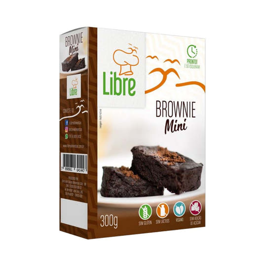 Brownie Vegano Sem Glúten 300g Libre