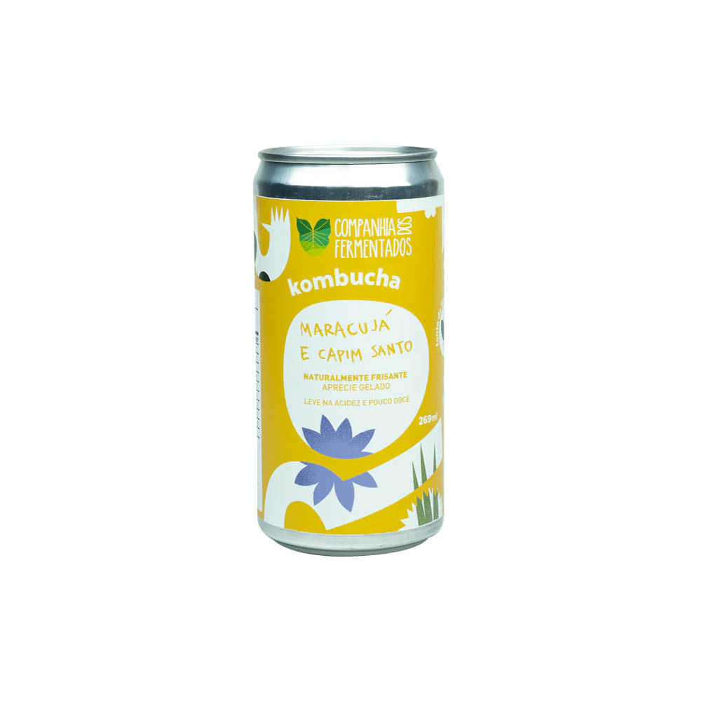 Kombucha de Maracujá com Capim Santo 269ml Compainha dos Fermentados