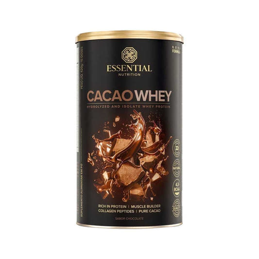 Cacao Whey Lata 450g Essential Nutrition