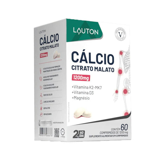 Cálcio Citrato Malato 1200mg 60 Comprimidos Lauton