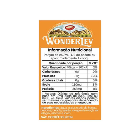 Caldo de Osso de Frango 750ml WonderLev
