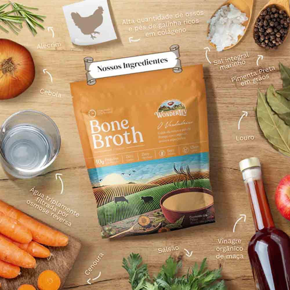 Caldo de Osso de Frango 750ml WonderLev