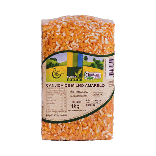 Canjica de Milho Amarelo Orgânico 1kg Coopernatural