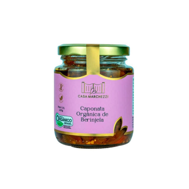 Caponata Orgânica de Berinjela 220g Casa Marchezzi