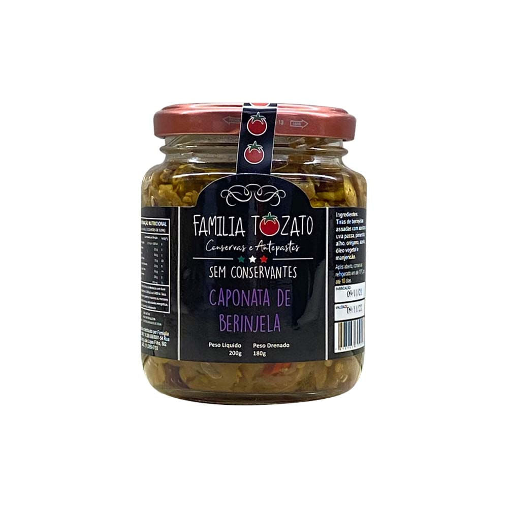Caponata de Berinjela 180g Familia Tozato