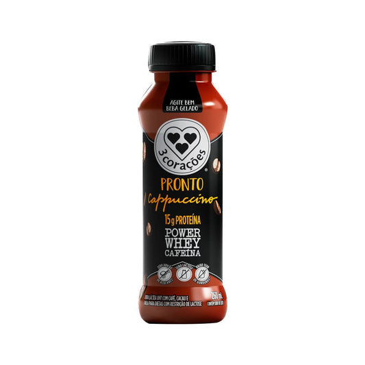 Cappuccino 3 Corações Pronto Power Whey 260ml