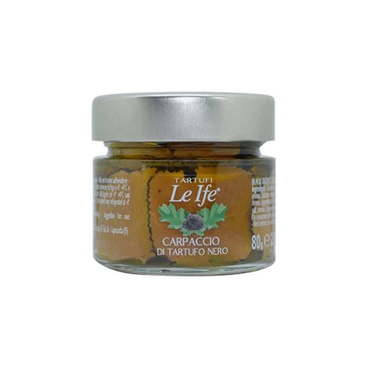 Carpaccio De Tartufo Negro em Azeite de Oliva Extra Virgem 80g Le Ife