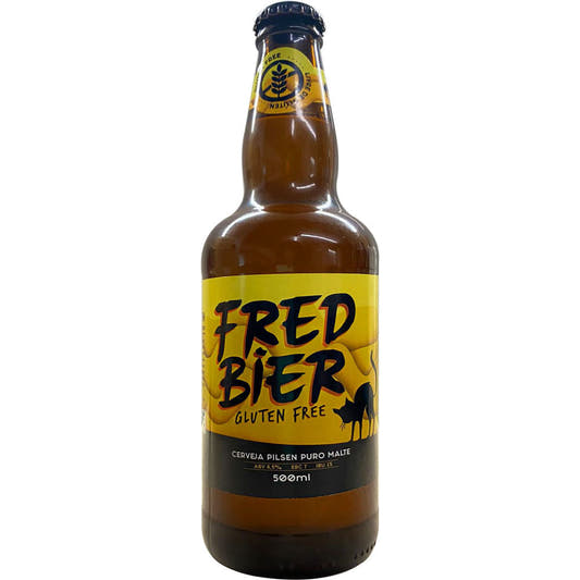 Cerveja Pilsen Puro Malte Sem Glúten 500ml FredBier