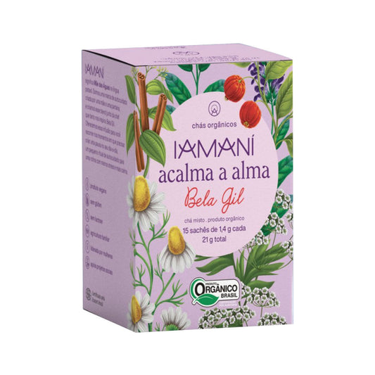 Chá Orgânico Acalma a Alma 15 Sachês Iamaní