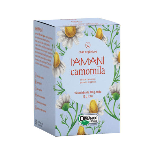 Chá Orgânico Camomila 15 Sachês Iamaní