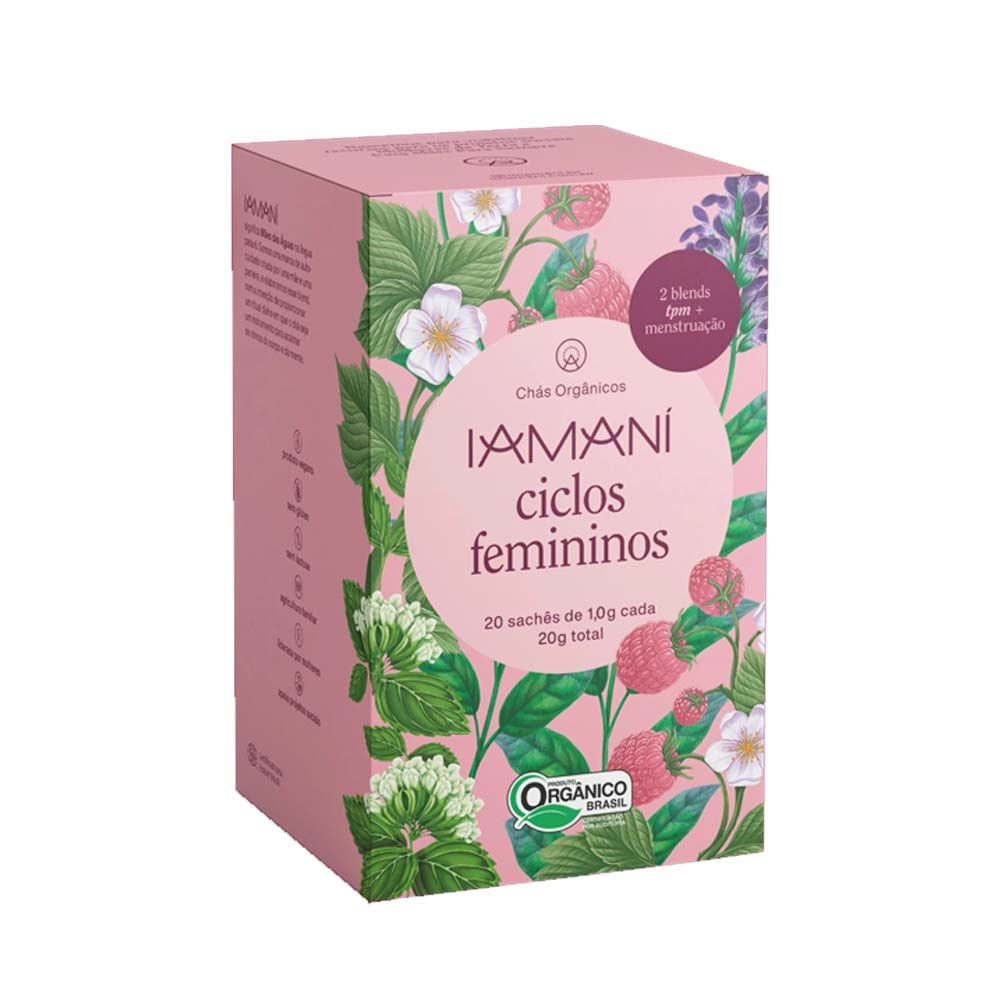 Chá Orgânico Ciclos Femininos 20 Sachês Iamaní