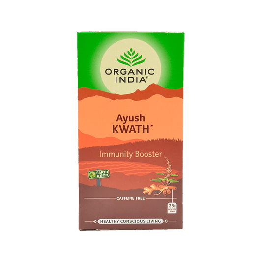 Chá Tulsi Ayush Kwath 25 sachês Organic India