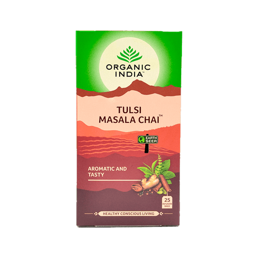 Chá Tulsi Masala Chai 25 sachês Organic India