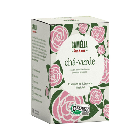 Chá Verde Orgânico Camélia Ódódó 15 Sachês Iamaní