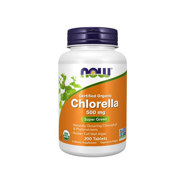 Chlorella 500mg 200 Tabletes Now