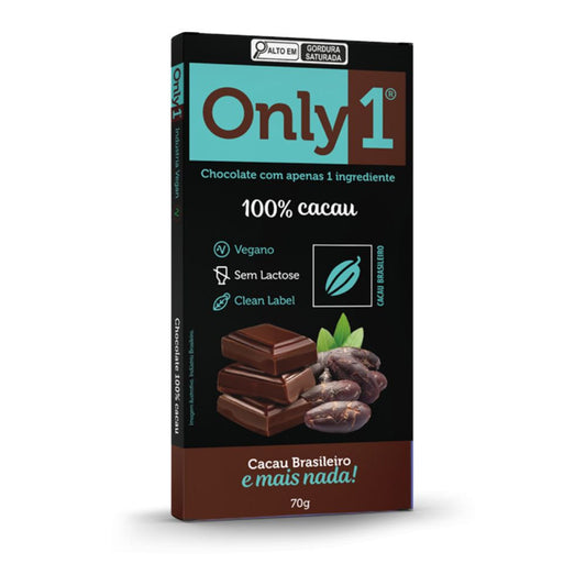 Chocolate 100% Cacau 70g Only 1